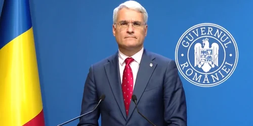 Ministrul Investițiilor si Proiectelor Europene, Dragos Pîslaru Foto Captură video declarație de presă jpg
