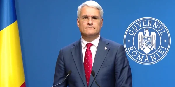 Ministrul Investițiilor si Proiectelor Europene, Dragos Pîslaru Foto Captură video declarație de presă jpg