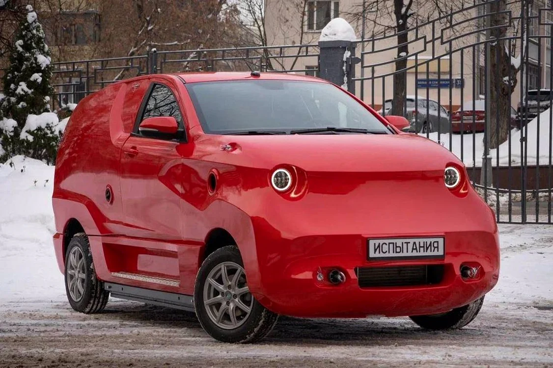 Amber, mașina electrică dezvoltată de producătorul auto Avtotor (Foto: X/Avtotor