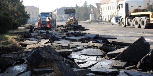 Lucrari in centrul Oradei