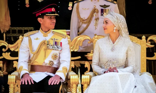 Prințul Abdul  Mateen Anisha  Rosnah nunta2 jpg