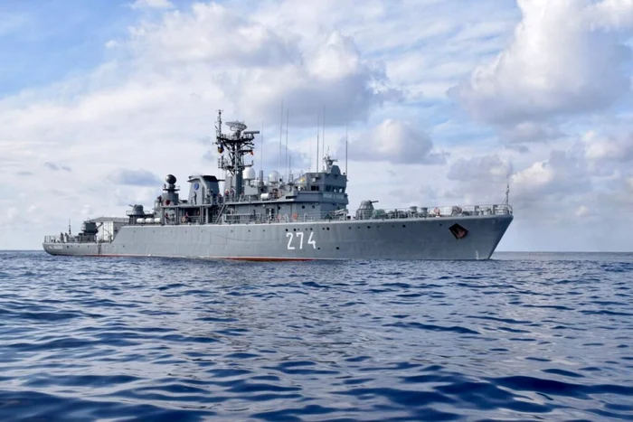 Puitorul de mine și plase ”Viceamiral Constantin Bălescu". Foto: rnhs.info