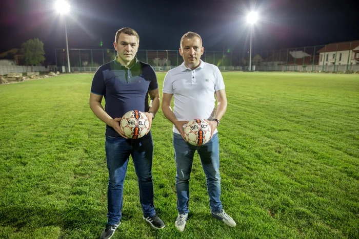 Ionuţ Stănuşoiu, primarul din Ghiroda, alături de consilierul Radu Golban