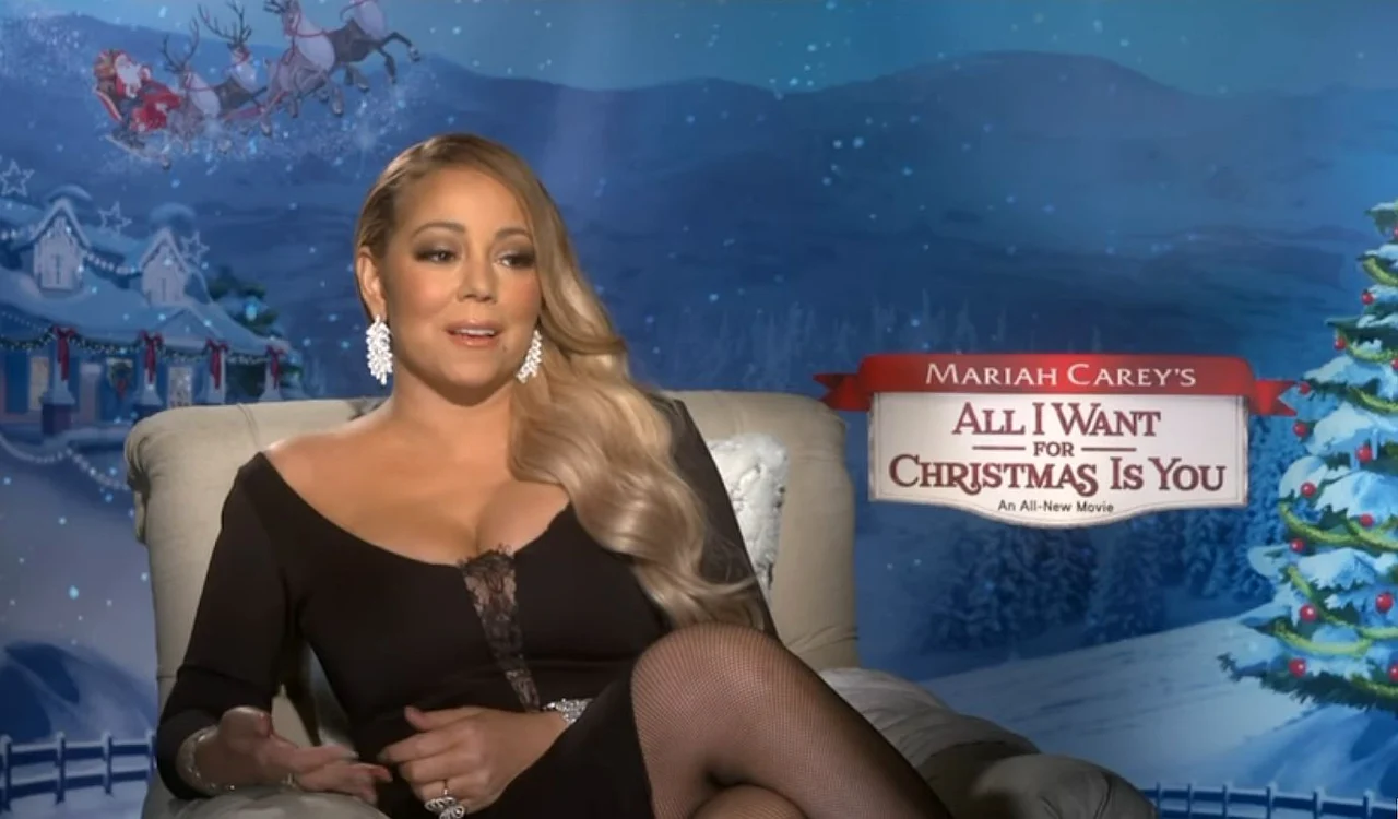 Mariah Carey desen animat de Craciun All I Want for Christmas is You jpeg