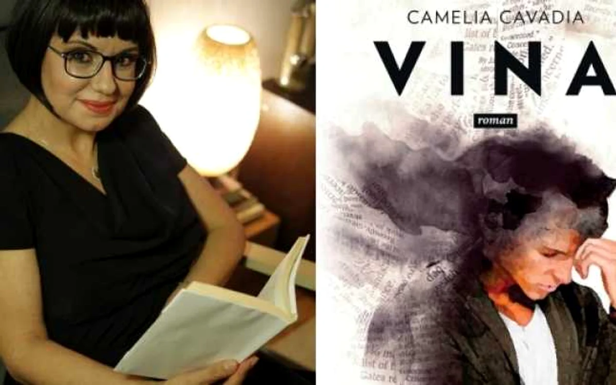 Autoarea Camelia
Cavadia şi cartea sa, „Vina“