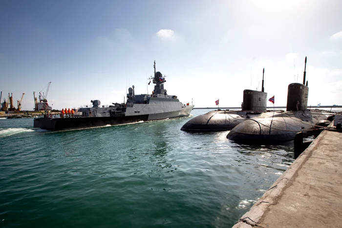 Nave rusești în portul sirian Tartus FOTO PROFIMEDIA