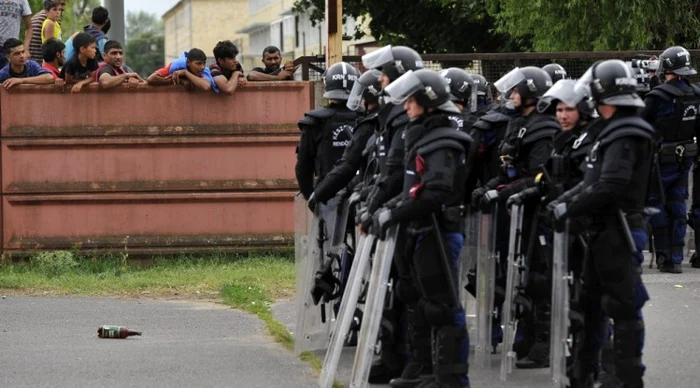 Protest  într-o tabără a imigranţilor din Ungaria