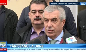 Călin Popescu Tăriceanu a votat la Bucureşti jpeg