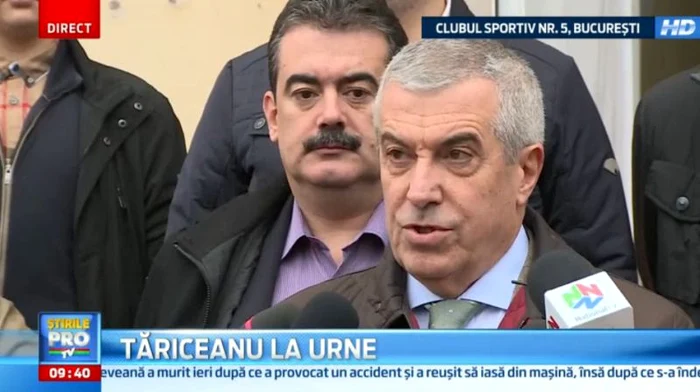 Călin Popescu Tăriceanu a votat la Bucureşti