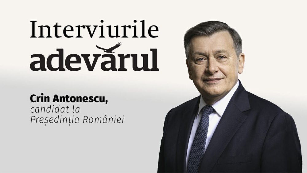Crin Antonescu, candidatul susținut de coaliția de guvernare, la Interviurile Adevărul LIVE TEXT