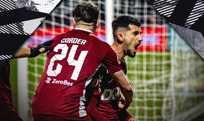 Korenica, gol de trei puncte contra Rapidului. Foto Facebook CFR Cluj