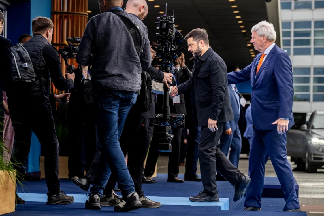 Volodimir Zelenski sosește la summitul Nato FOTO EPA-EFE