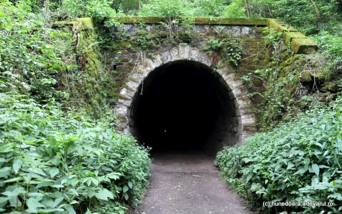 Tunelul mare de pe calea ferată Hunedoara - Ghelari. Foto: Daniel Guță
