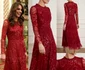 Printesa Kate a purtat aceeaşi rochie roşie şi în 2020, tot la Buckingham Palace