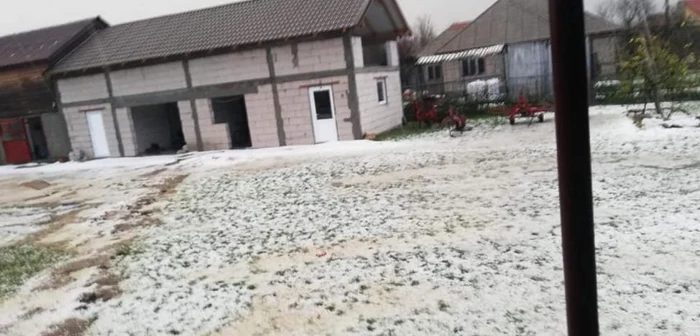 Localitatea Apa a fost acoperită de grindină în doar câteva minute