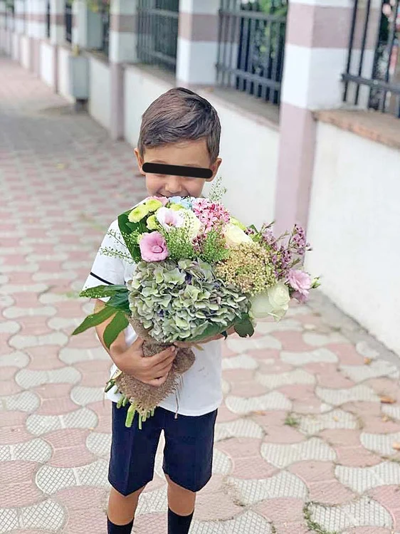 Nicolas,  în prima zi la grădiniţă 