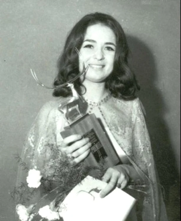 Angela Similea, în 1970, când a câştigat Cerbul de Argint