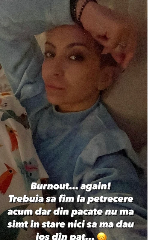 Giulia Anghelescu se confruntă cu burnout Sursa Instagram