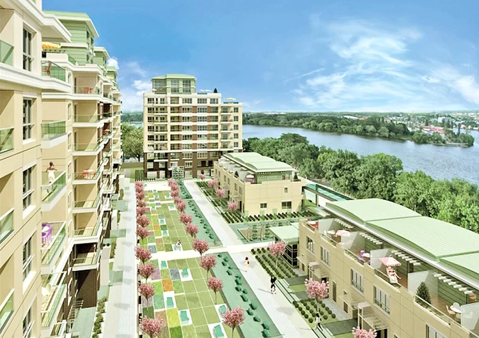 În acest complex rezidenţial  şi-a luat Bianca apartament  cu trei camere, înainte să nască