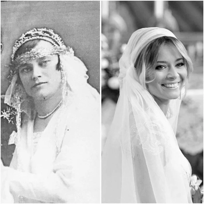 Actriţa şi-a ales voalul după modelul celui purtat de străbunica ei