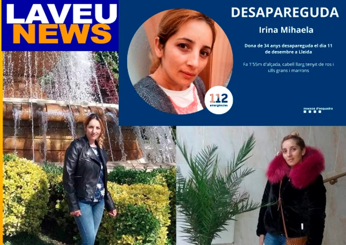 Irina, românca ucisă în Spania FOTO: Twitter