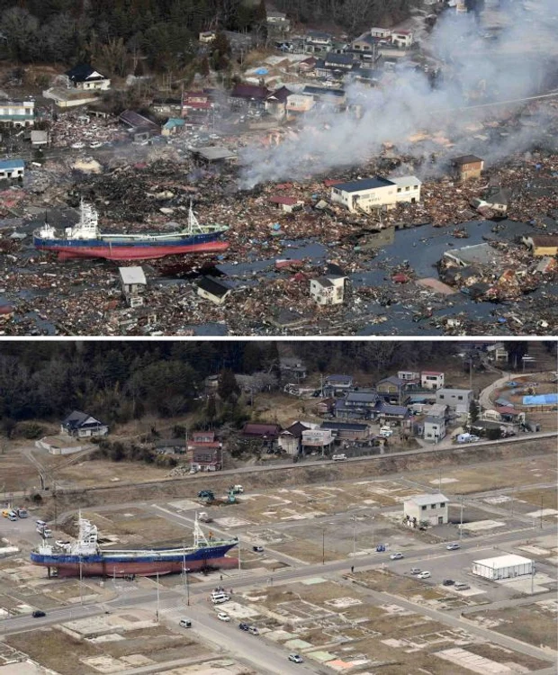 Uimitioarea transformare a Japoniei între 2011 şi 2013 (foto Reuters)