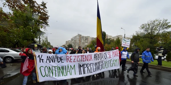 Proteste in Bucuresti fata de proiectul de la Rosia Montana duminica 29 septembrie MEDIAFAX FOTO