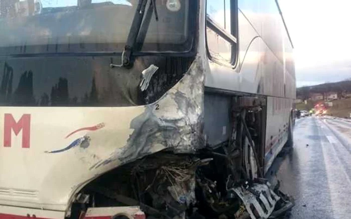 Accident rutier. FOTO: ISU Hunedoara.