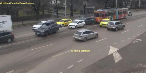 accident tramvai foto captură video telem.ro