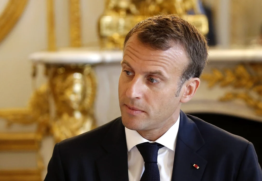 Emmanuel Macron la Palatul Elysee FOTO EPA-EFE