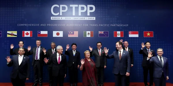 Liderii celor 11 state semnatare ale unui acord major comercial pentru Asia-Pacific FOTO EPA-EFE
