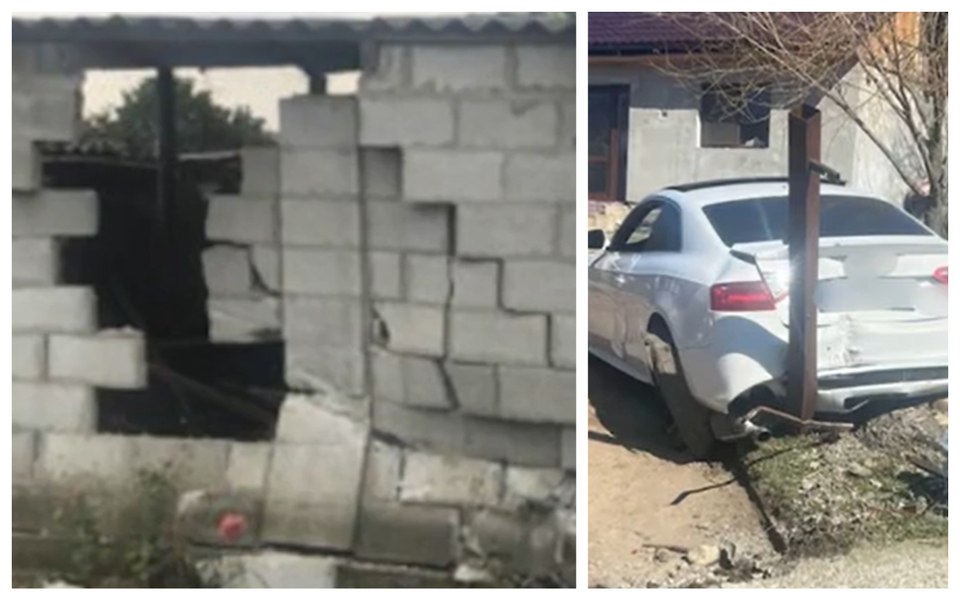 Fetiță de 6 ani, strivită de un zid de beton lovit de mașina familiei. Polițiștii au deschis dosar penal