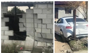 Fetiță de 6 ani, strivită de un zid de beton FOTO Captură video Observator