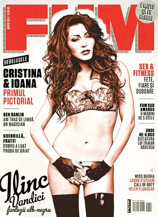 Anul trecut, pe vremea asta, Ilinca Vandici era în culmea gloriei şi poza sexy în reviste pentru bărbaţi (FOTO: FHM)