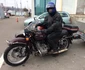 Mircea Panaitescu motociclist la 90 ani şi Margareta Moraru din Constanţa cu motocicleta Ural 750 cu ataş Foto Sînziana Ionescu