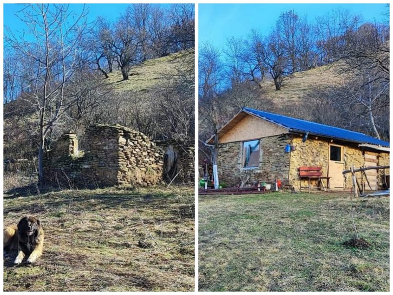 Cum au transformat niște români harnici o ruină într-o căsuță primitoare. „Fă rai din ce ai”