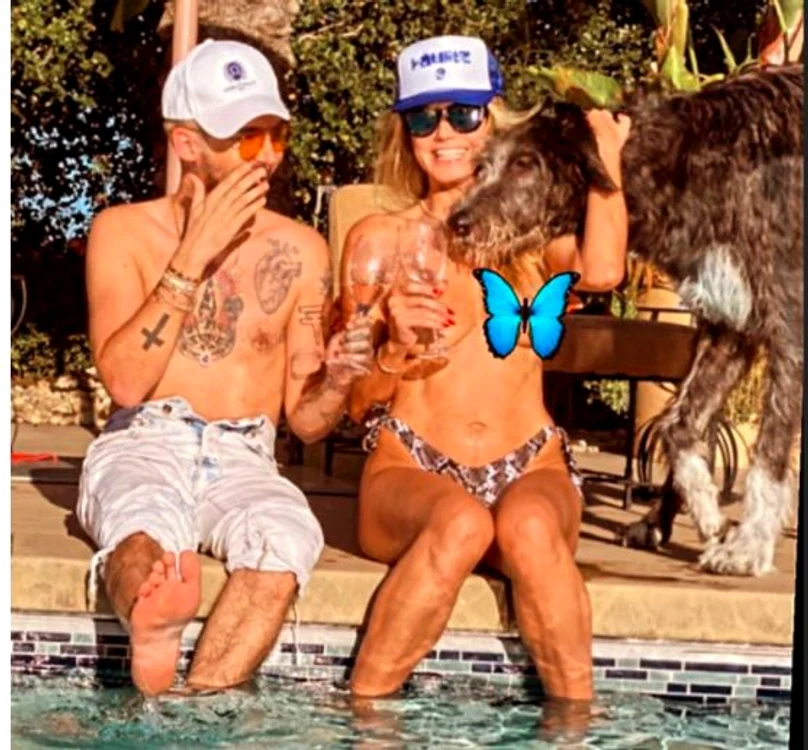 Heidi a făcut plajă la piscinăFoto: Instagram