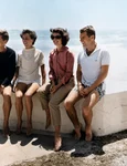 Jackie JFK Bobby Kennedy și Ethel foto getty images colorată png