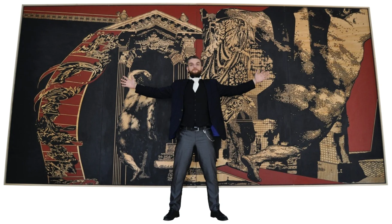 Răzvan ZuZu Caratănase artist plastic gravor Sursa arhiva personală