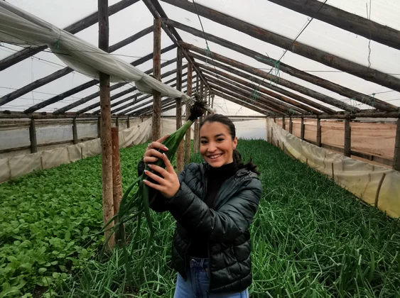 Denisa vrea să ducă mai departe tradiția cultivării legumelor FOTO: Arhivă Personală