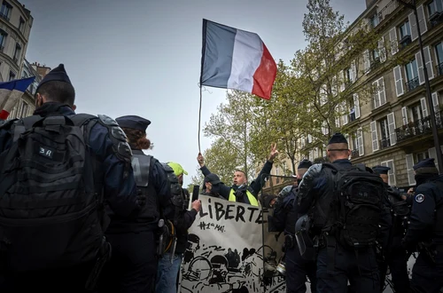 Proteste în Paris de Ziua Muncii. Foto Gettyimages