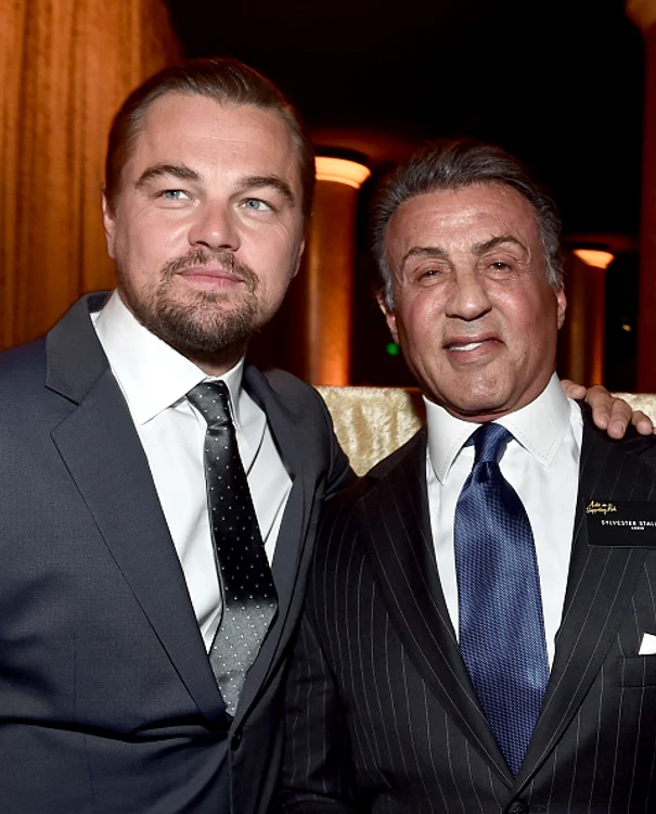 Leonardo DiCaprio și Sylvester Stallone au stat de vorbă minute bune la prânzul dat în cinstea nominalizaților la Oscar
