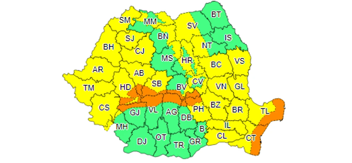 Vreme rea în aproape toată țara FOTO meteoromania.ro