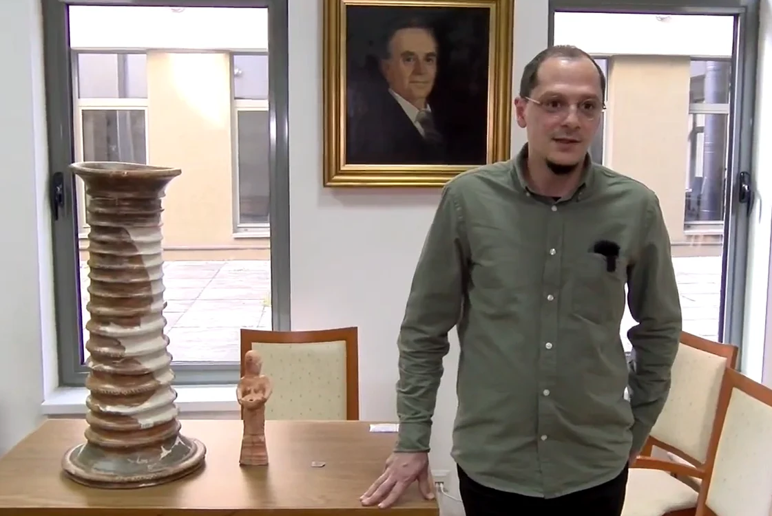 Cercetătorul Vlad-Andrei Lăzărescu, de la Institutul de Arheologie și Istoria Artei Cluj-Napoca. 