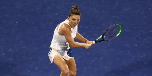 Simona Halep în finala de la Dubai. FOTO Guliver/Gettyimages