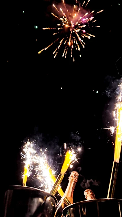 Focurile de artificii nu puteau lipsi