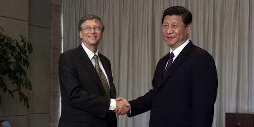 Bill Gates Xi Jinping FOTO AFP / Tyrone Siu