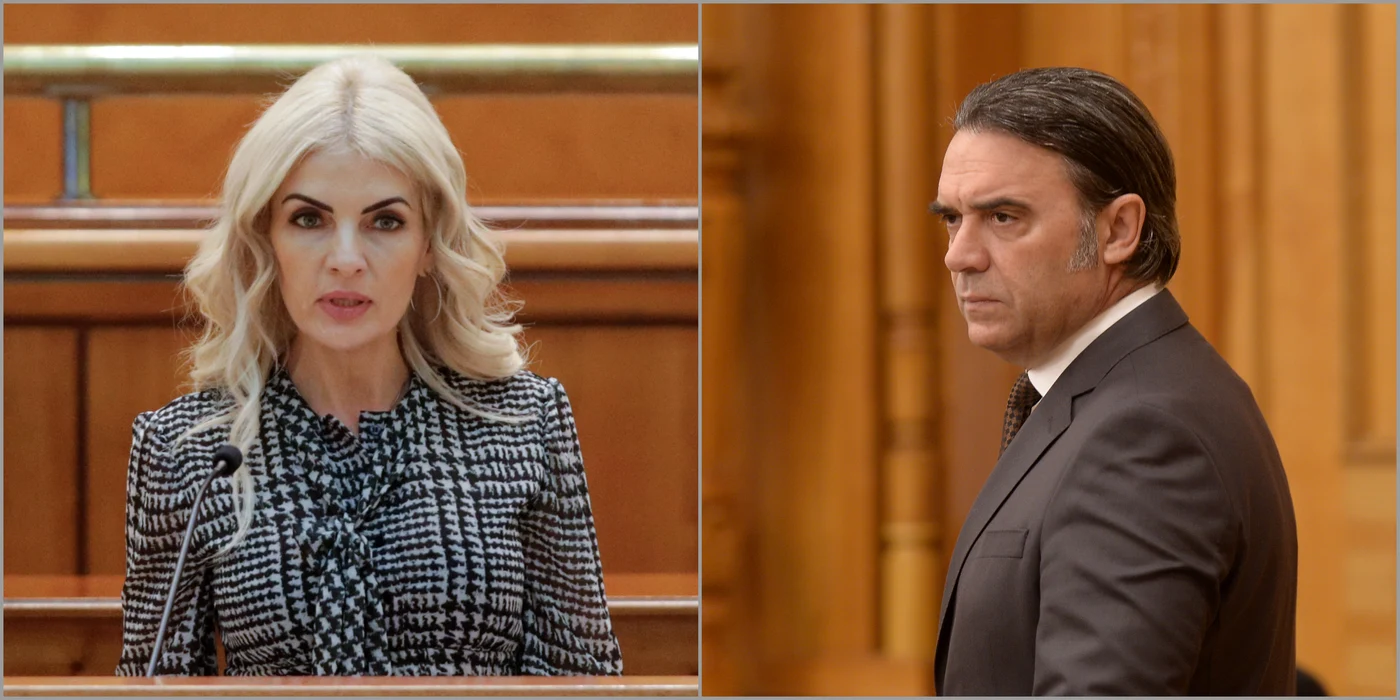 Laura Vicol și Ioan Cupșa s-au contrat în Comisia juridică FOTO Colaj Inquam&Mediafax