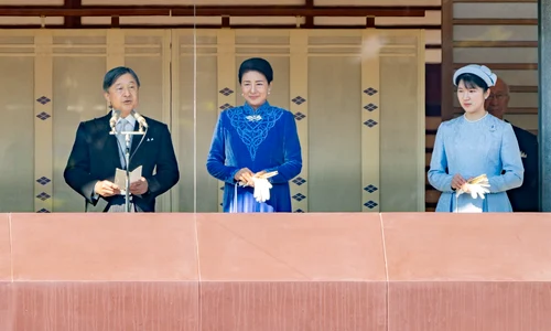 Împăratul Naruhito, Împărăteasa Masako și Prințesa Aiko la ziua lui și a Japoniei   feb 2025   Kunaicho, Agenția Imperială (6) jpg