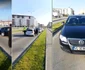 Maşini oprite de un filtru de poliţie în Râmnicu Vâlcea în 10 aprilie 2020 - şoferul maşinii din a treia foto a rămas fără permis de conducere pentru că nu a respectat indicaţiile agenţilor de a se pune în mişcare Foto capturi video